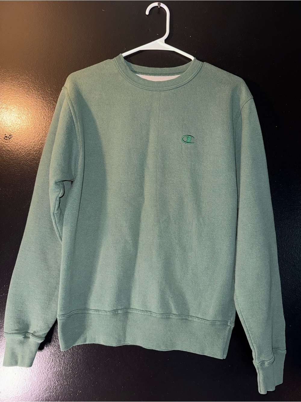 Champion Men’s Crewneck Sweatshirt in Sage Green